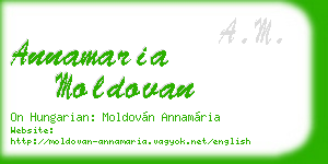 annamaria moldovan business card