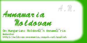 annamaria moldovan business card